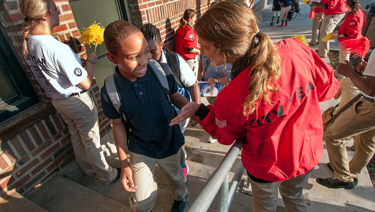 City Year KC with youth