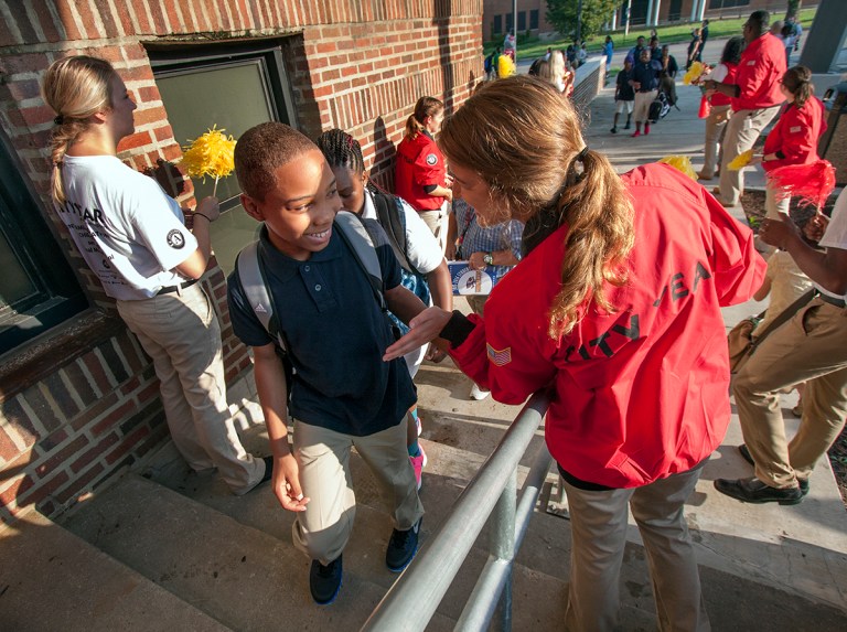 City Year KC with youth