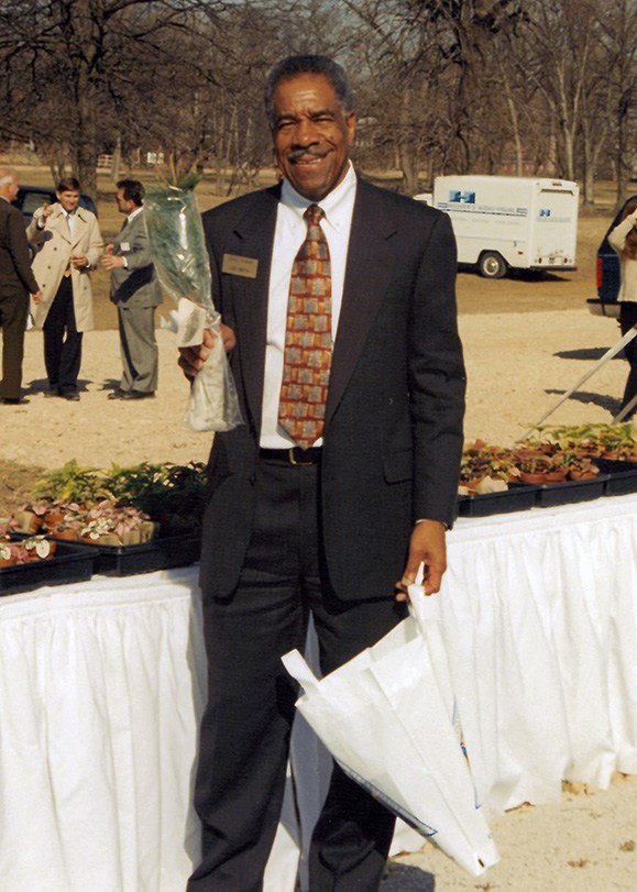 Lou Smith at the groundbreaking for Legacy Park