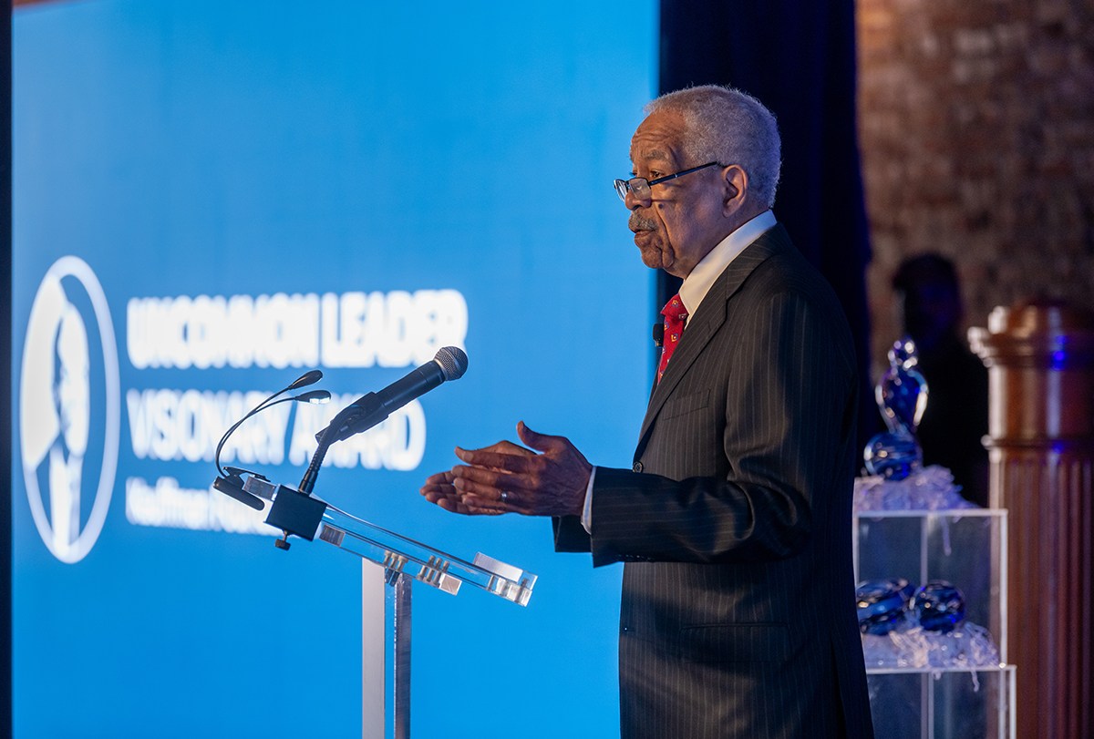 Lou Smith at the Kauffman Uncommon Visionary Award breakfast